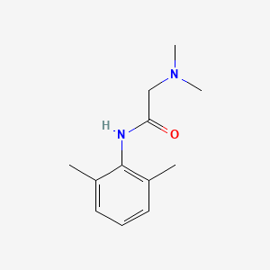 molecular formula C12H18N2O B1204389 2-(Dimethylamino)-N-(2,6-dimethylphenyl)acetamide CAS No. 21236-54-4