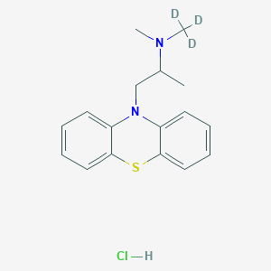 molecular formula C17H21ClN2S B12043914 Promethazine-D3 hydrochloride, vial of 5 mg, certified reference material 