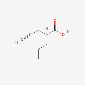 molecular formula C8H12O2 B1204400 2-Propylpent-4-ynoic acid CAS No. 24102-11-2