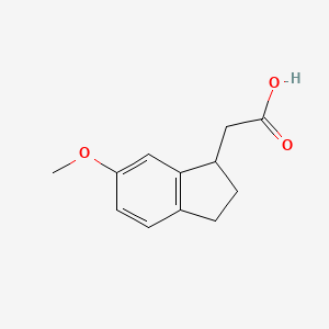 6-Methoxyindan-1-acetic acid
