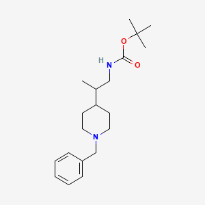 molecular formula C20H32N2O2 B12044133 Tert-butyl [2-(1-benzylpiperidin-4-YL)propyl]carbamate 
