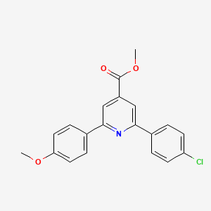 molecular formula C20H16ClNO3 B12044156 Methyl 2-(4-chlorophenyl)-6-(4-methoxyphenyl)pyridine-4-carboxylate 