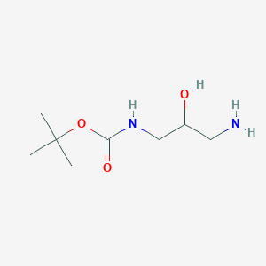 molecular formula C8H18N2O3 B120442 Tert-butyl (3-amino-2-hydroxypropyl)carbamate CAS No. 144912-84-5