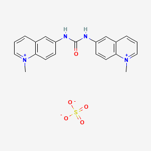 molecular formula C21H20N4O5S B1204424 Quinoronium sulfate CAS No. 34374-08-8