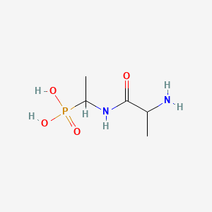 molecular formula C5H13N2O4P B1204427 Alaphosphin CAS No. 54788-43-1