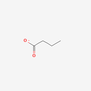 molecular formula C4H7O2- B1204436 丁酸 CAS No. 461-55-2