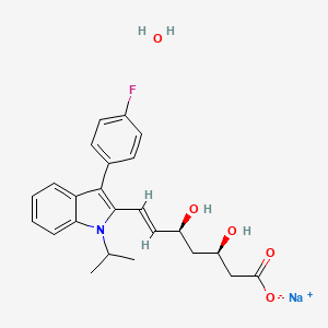molecular formula C24H27FNNaO5 B12044414 Fluvastatin sodium hydrate 