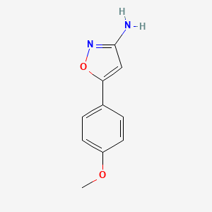molecular formula C10H10N2O2 B12044448 5-(4-Methoxyphenyl)isoxazol-3-amine 