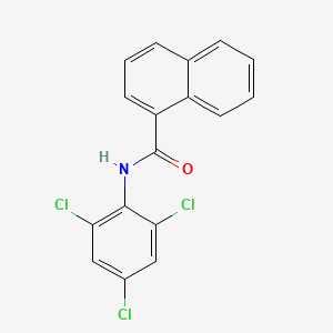 molecular formula C17H10Cl3NO B12044458 N-(2,4,6-Trichlorophenyl)-1-naphthamide CAS No. 618069-79-7