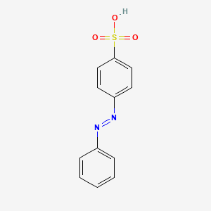 molecular formula C12H10N2O3S B1204452 Azobenzene-4-sulfonic acid CAS No. 2484-88-0