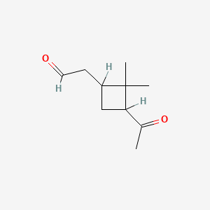 2-(3-Acetyl-2,2-dimethylcyclobutyl)acetaldehyde