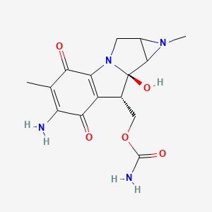 [(7R,8S)-11-amino-7-hydroxy-5,12-dimethyl-10,13-dioxo-2,5-diazatetracyclo[7.4.0.02,7.04,6]trideca-1(9),11-dien-8-yl]methyl carbamate