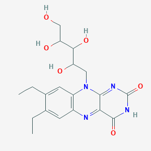 7,8-Diethyl-10-(2,3,4,5-tetrahydroxypentyl)benzo[g]pteridine-2,4-dione