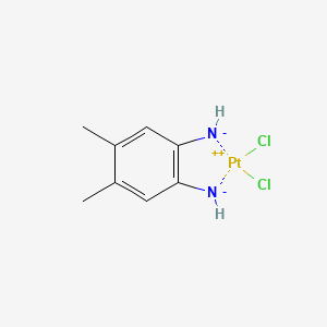 (2-Azanidyl-4,5-dimethylphenyl)azanide;dichloroplatinum(2+)