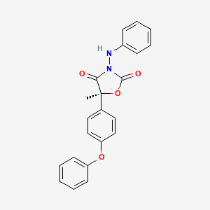 (5S)-5-methyl-5-(4-phenoxyphenyl)-3-(phenylamino)-1,3-oxazolidine-2,4-dione