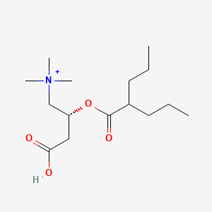 [(2R)-3-carboxy-2-(2-propylpentanoyloxy)propyl]-trimethylazanium
