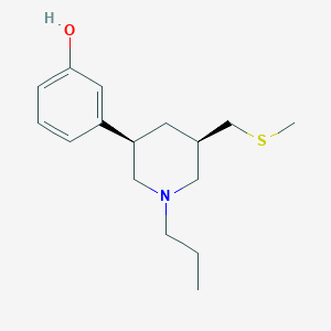 3-(3-Hydroxyphenyl)-5-((methylmercapto)methyl)-N-n-propylpiperidine