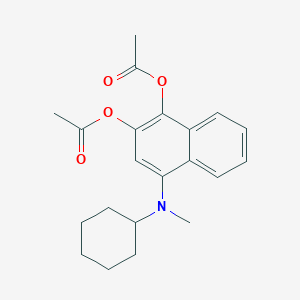 [1-Acetyloxy-4-[cyclohexyl(methyl)amino]naphthalen-2-yl] acetate