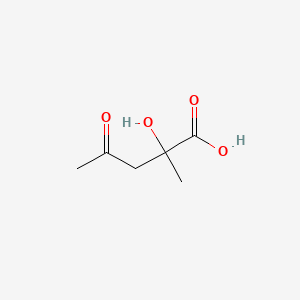 molecular formula C6H10O4 B1204491 2-Hydroxy-2-methyllevulinic acid CAS No. 81416-97-9
