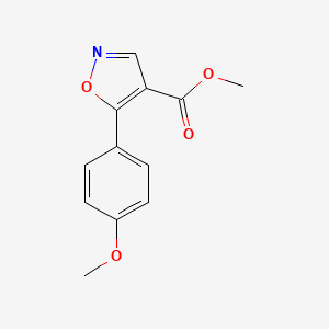 molecular formula C12H11NO4 B12044930 Methyl 5-(4-methoxyphenyl)isoxazole-4-carboxylate 