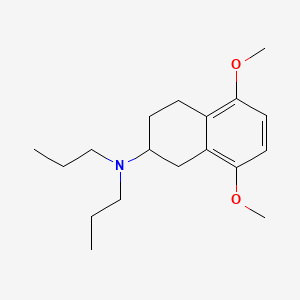 molecular formula C18H29NO2 B1204496 2-Di-n-propylamino-5,8-dimethoxytetralin CAS No. 83964-59-4