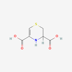 molecular formula C6H7NO4S B1204498 3,4-Dihydro-2H-1,4-thiazine-3,5-dicarboxylic acid CAS No. 86360-62-5