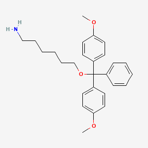 molecular formula C27H33NO3 B12045093 1-o-(4,4'-Dimethoxytrityl)-6-aminohexanol CAS No. 178261-43-3