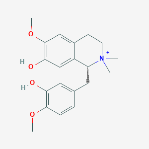molecular formula C20H26NO4+ B1204510 (R)-tembetarine 