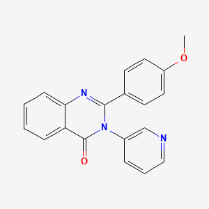 molecular formula C20H15N3O2 B1204511 2-(4-Methoxyphenyl)-3-(3-pyridinyl)-4-quinazolinone CAS No. 6056-27-5