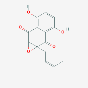 molecular formula C15H14O5 B1204512 2,3-环氧芝麻素 CAS No. 111261-12-2