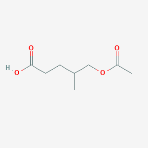 molecular formula C8H14O4 B12045129 5-Acetoxy-4-methylpentanoic acid CAS No. 74039-93-3