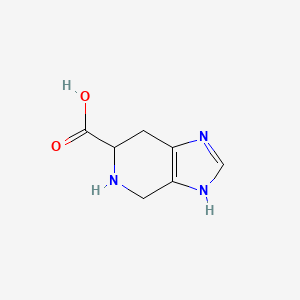 molecular formula C7H9N3O2 B1204513 4,5,6,7-Tetrahydro-1H-imidazo[4,5-c]pyridine-6-carboxylic acid CAS No. 495-77-2