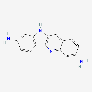 molecular formula C15H12N4 B1204515 10H-喹啉-3,8-二胺 CAS No. 161622-27-1