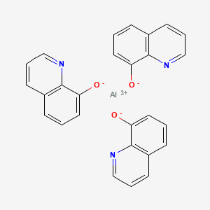 molecular formula C27H18AlN3O3 B1204516 Aluminium tri(quinolin-8-olate) CAS No. 24731-66-6