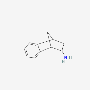 molecular formula C11H13N B1204517 2-Aminobenzonorbornene CAS No. 58742-04-4