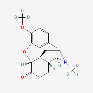 molecular formula C18H21NO3 B12045230 Hydrocodone-d6 CAS No. 1007844-38-3