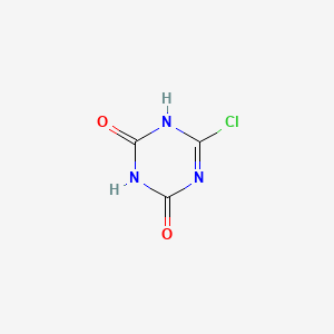 molecular formula C3H2ClN3O2 B1204529 6-Chloro-1,3,5-triazine-2,4(1H,3H)-dione CAS No. 69125-10-6