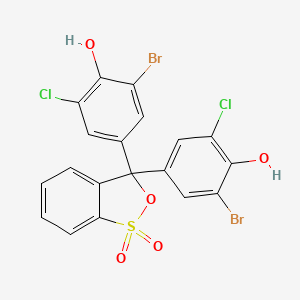 molecular formula C19H10Br2Cl2O5S B1204532 Bromochlorophenol blue CAS No. 2553-71-1