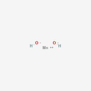 molecular formula Mn(OH)2<br>H2MnO2 B1204535 Manganese hydroxide CAS No. 1310-97-0