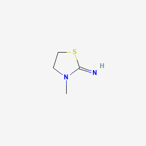 molecular formula C4H8N2S B1204539 2-Imino-3-methylthiazolidine CAS No. 3732-56-7