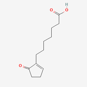 molecular formula C12H18O3 B1204540 5-Oxocyclopent-1-ene-1-heptanoic acid CAS No. 5239-43-0
