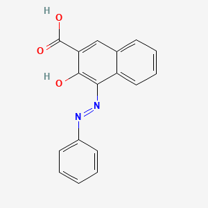 molecular formula C17H12N2O3 B1204544 3-Hydroxy-4-(phenylazo)-2-naphthoic acid CAS No. 27757-79-5