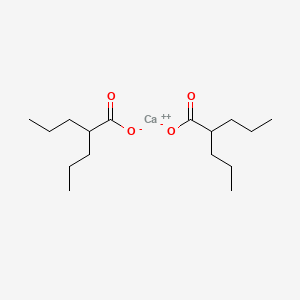 molecular formula C16H30CaO4 B1204545 Calcium 2-propylvalerate CAS No. 33433-82-8