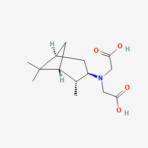 molecular formula C14H23NO4 B12045473 2,2'-(((1R,2R,3R,5S)-2,6,6-Trimethylbicyclo[3.1.1]heptan-3-yl)azanediyl)diacetic acid 
