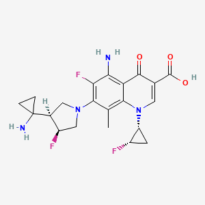 molecular formula C21H23F3N4O3 B1204550 Unii-9F4X7R2jpx 