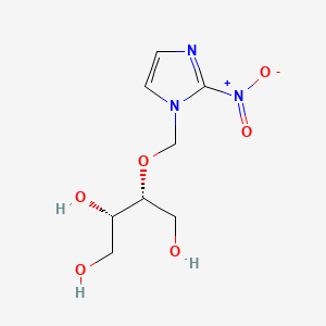 molecular formula C8H13N3O6 B1204551 (2S,3R)-3-(2-Nitro-1H-imidazole-1-ylmethoxy)-1,2,4-butanetriol 