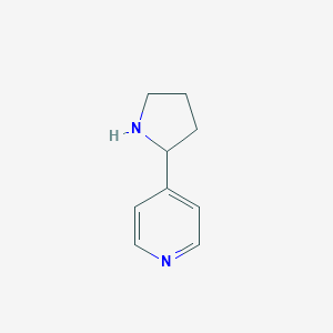 molecular formula C9H12N2 B120456 4-Pyrrolidin-2-ylpyridine CAS No. 128562-25-4