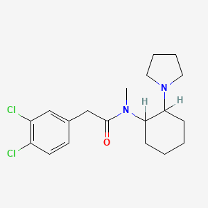 molecular formula C19H26Cl2N2O B1204572 Talactoferrin Alfa 