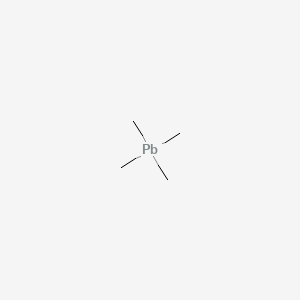 molecular formula Pb(CH3)4<br>C4H12Pb<br>C4H12P B1204573 Tetramethyllead CAS No. 75-74-1
