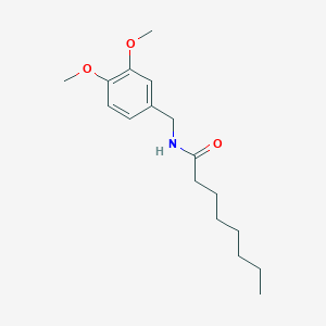 molecular formula C17H27NO3 B12045739 N-(3,4-Dimethoxybenzyl)octanamide CAS No. 304663-39-6